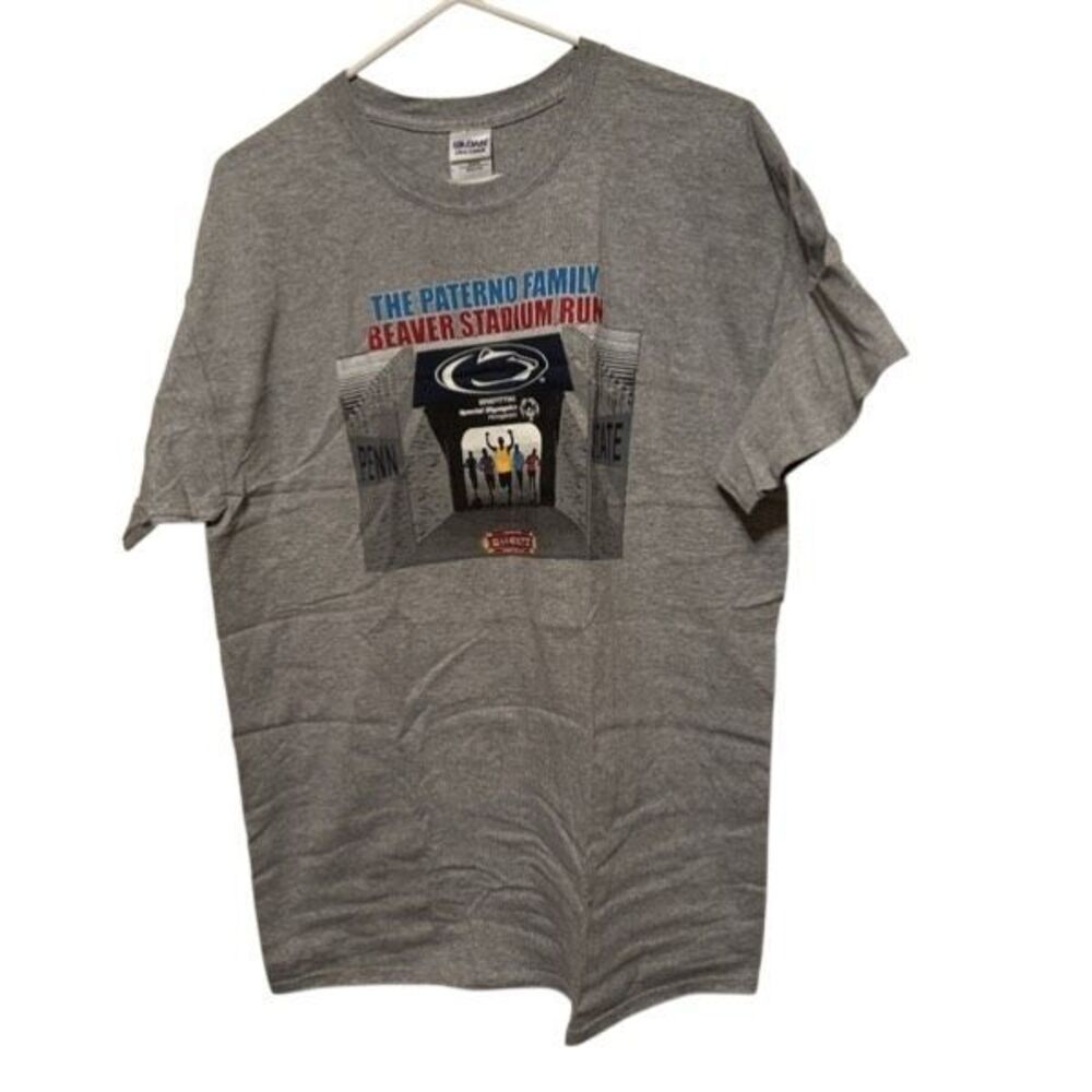 PENN STATE PATERNO FAMILY BEAVER STADIUM RUN SIZE LARGE T-SHIRT  *NICE*